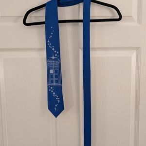 TARDIS Blue Novelty Dr WHO Tie